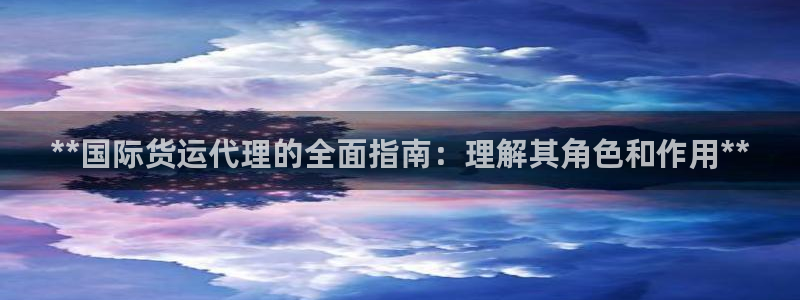 尊龙凯时 人生就是搏客服：**国际货运代理的全面指南：理