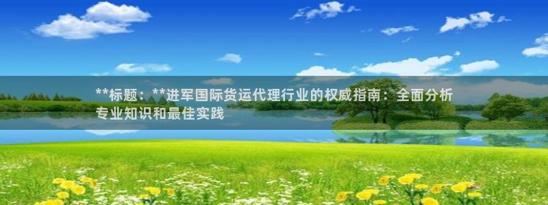 尊龙官方身高：**标题：**进军国际货运代理行业的权威指