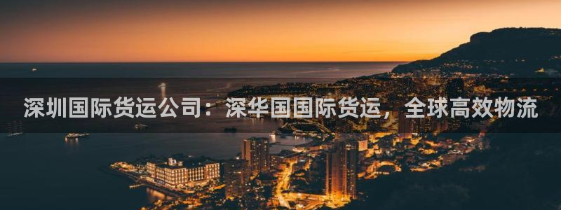 尊龙内地：深圳国际货运公司：深华国国际货运，全球高效物流