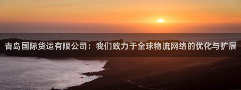 尊龙凯时的企业文化：青岛国际货运有限公司：我们致力于全球